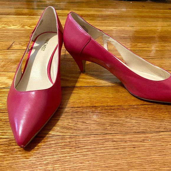 Nine West | Shoes | Nine West Hot Pink Kitten Heels | Poshmark